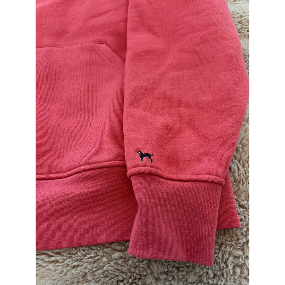 The Black Dog Mens Red Quarter Zip Fleece Sweatshirt Pullover Large Classic Logo - Picture 6 of 8